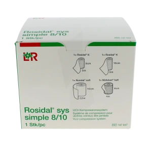 Rosidal Sys Simple Kit Compression Veineuse 8+10cmx5m