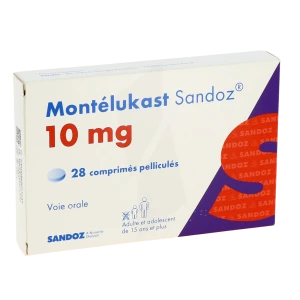 Montelukast Sandoz 10 Mg, Comprimé Pelliculé