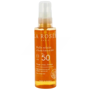 La Rosée Solaire Spf50 Huile à Huile D'abricot Bio Spray De 150 Ml
