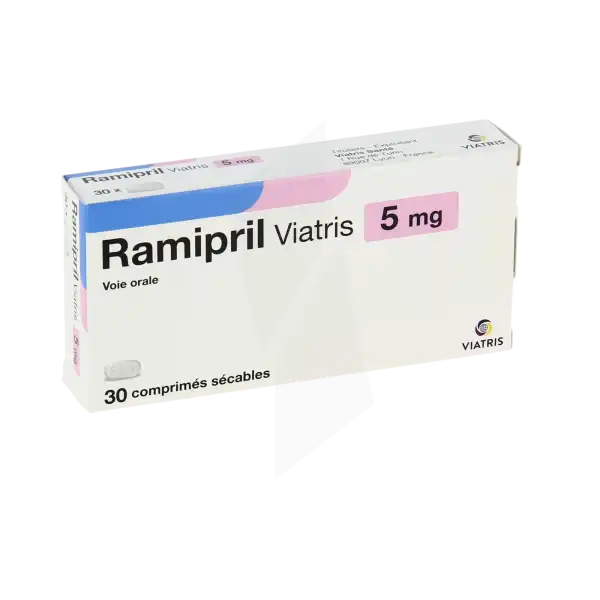 Ramipril Viatris 5 Mg, Comprimé Sécable
