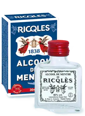 Ricqles 80° Alcool De Menthe 30ml à NIMES