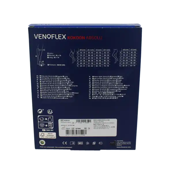 Venoflex Kokoon Absolu 2 Bas Cuisse Femme Noir Taille 1n