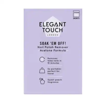 Elegant Touch ET SOAK’EM OFF (NPR SACHETS BOX OF 100)