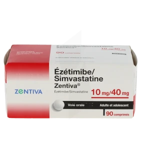 Ezetimibe/simvastatine Zentiva 10 Mg/40 Mg, Comprimé