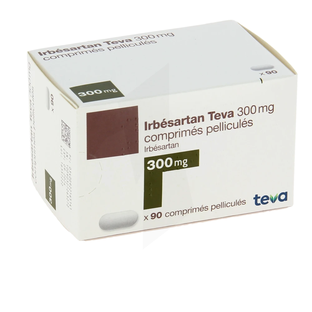 Irbesartan Teva 300 Mg, Comprimé Pelliculé