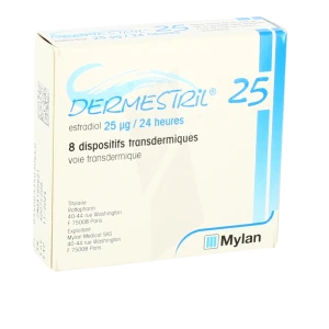 Dermestril 25 Microgrammes/24 Heures, Dispositif Transdermique