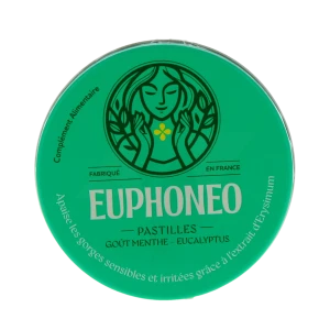 Euphoneo Menthe Eucalyptus Pastille Sans Sucre Boîte De 50