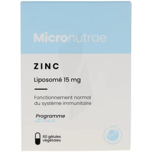 Micronutrae Zinc Liposome - 60 Gélules