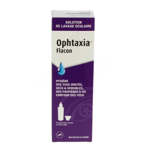 Ophtaxia Solution Lavage Oculaire Fl/120ml Avec Oeillère