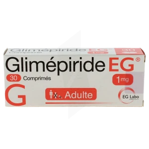 Glimepiride Eg 1 Mg, Comprimé