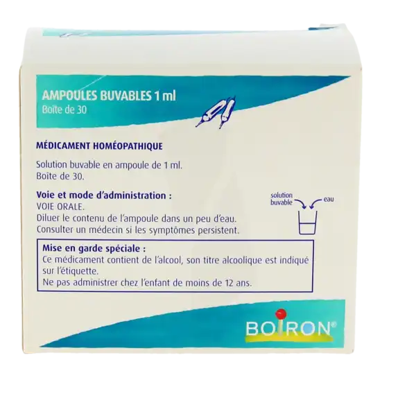 Boiron Pulmine 7ch Solution Buvable En Ampoules Boîte De 30 Ampoules