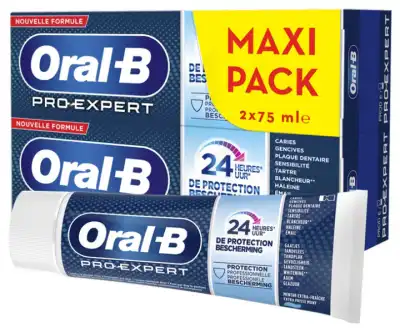 Oral B Pro-expert Protection Professionnelle Dentifrice Menthe Extra-fraîche 2T/75ml