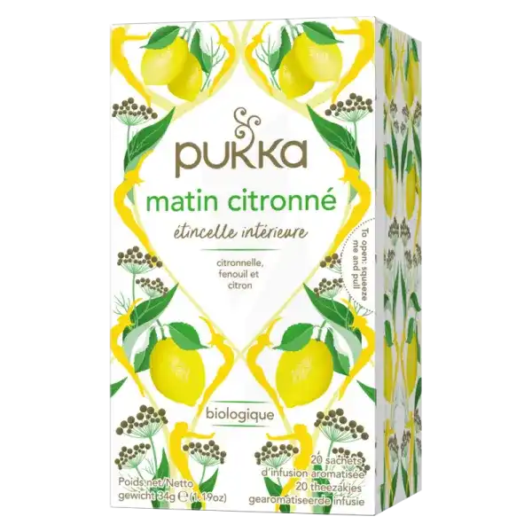 Pukka Après-repas & Détox Matin Citronné 20 Sachets