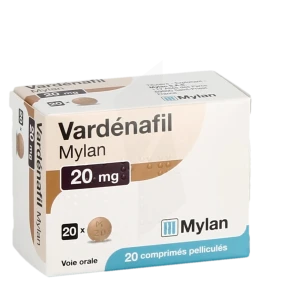 Vardenafil Viatris 20 Mg, Comprimé Pelliculé