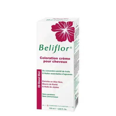 Béliflor Coloration Crème N°09 Blond Miel 135ml à Bouc-Bel-Air