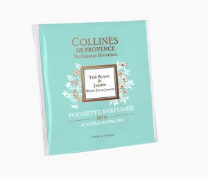 Collines De Provence Pochette Parfumée Duo Thé Blanc Jasmin Sachet/6g
