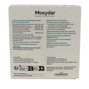 Moxydar, Suspension Buvable En Sachet