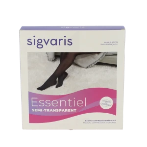 Sigvaris Essentiel Semi-transparent Collant  Femme Classe 3 Dune Small Normal