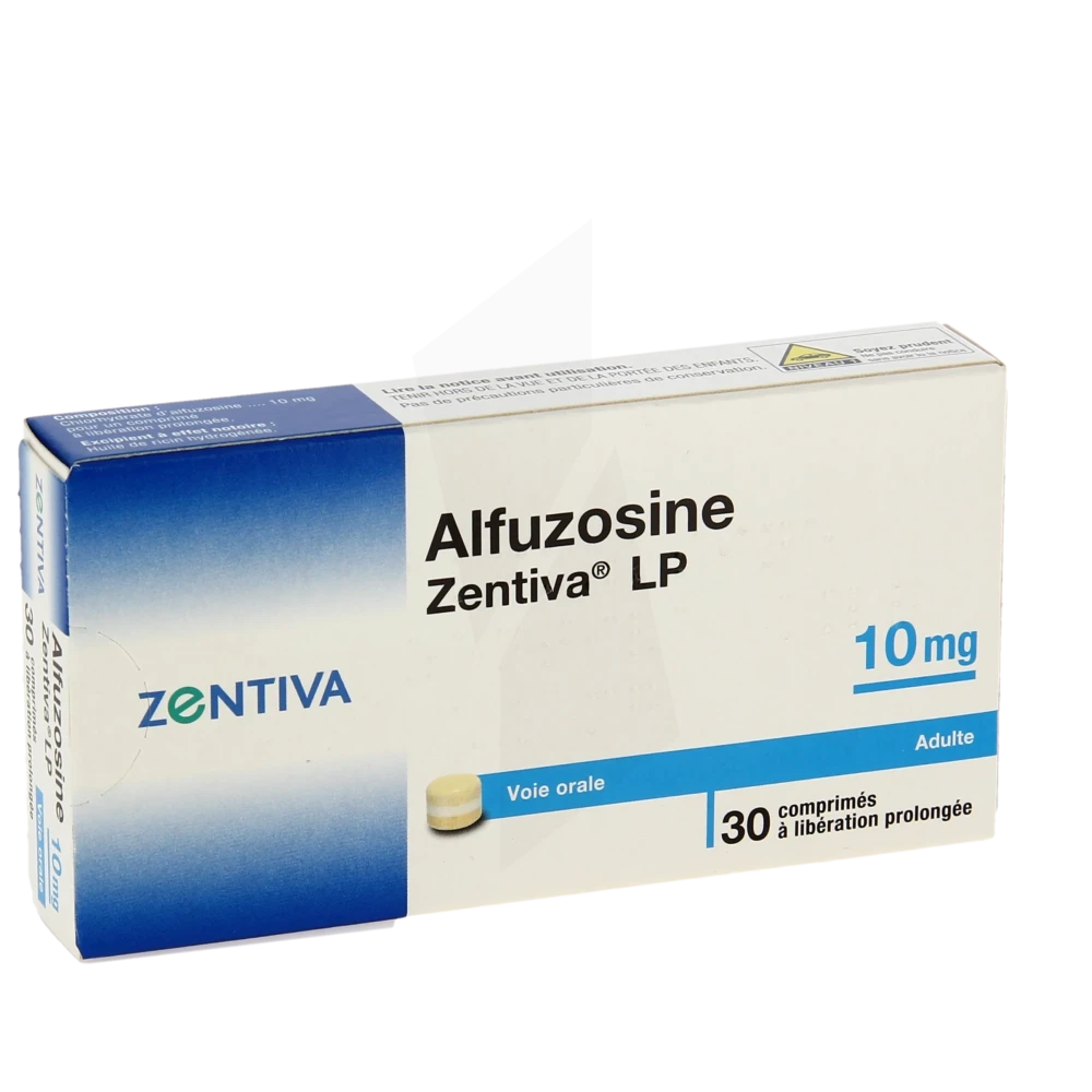 Alfuzosine Zentiva Lp 10 Mg, Comprimé à Libération Prolongée