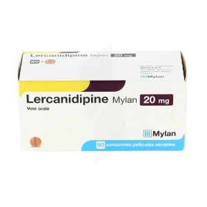 Lercanidipine Viatris 20 Mg, Comprimé Pelliculé Sécable