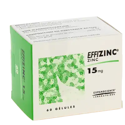 EFFIZINC 15 mg Gélules Plq/60