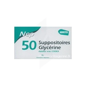 Nepenthes Suppositoire Glycerine Adulte Sachet/50