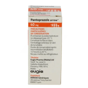 Pantoprazole Arrow 40 Mg, Poudre Pour Solution Injectable (iv)