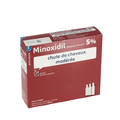 Minoxidil Biogaran Conseil 5 %, Solution Pour Application Cutanée à NEUILLY SUR MARNE