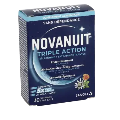 Novanuit Triple Action Comprimés B/30 à Pessac