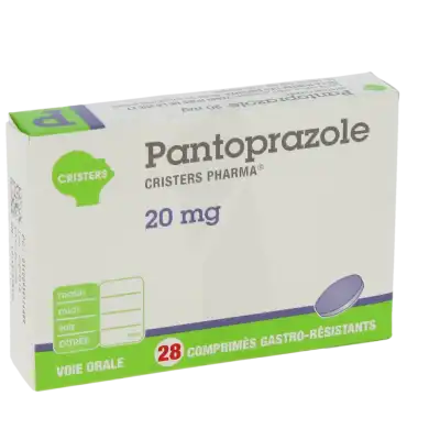 PANTOPRAZOLE CRISTERS PHARMA 20 mg, comprimé gastro-résistant