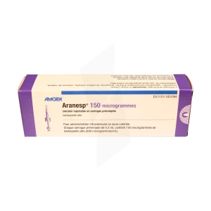 Aranesp 150 Microgrammes, Solution Injectable En Seringue Préremplie