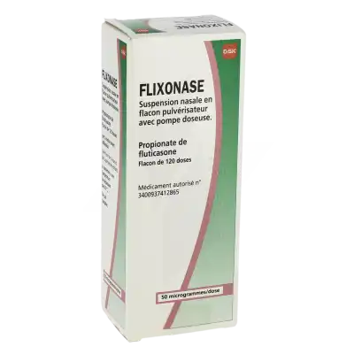 FLIXONASE 50 microgrammes/dose, suspension nasale en flacon pulvérisateur avec pompe doseuse