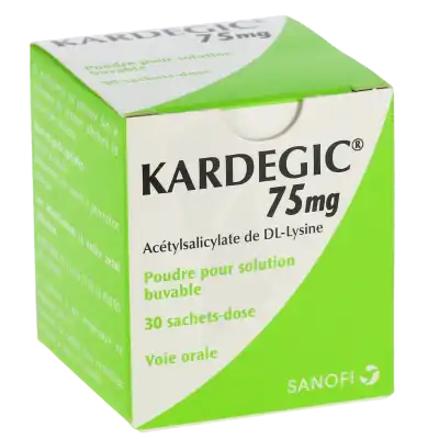 KARDEGIC 75 mg, poudre pour solution buvable en sachet-dose