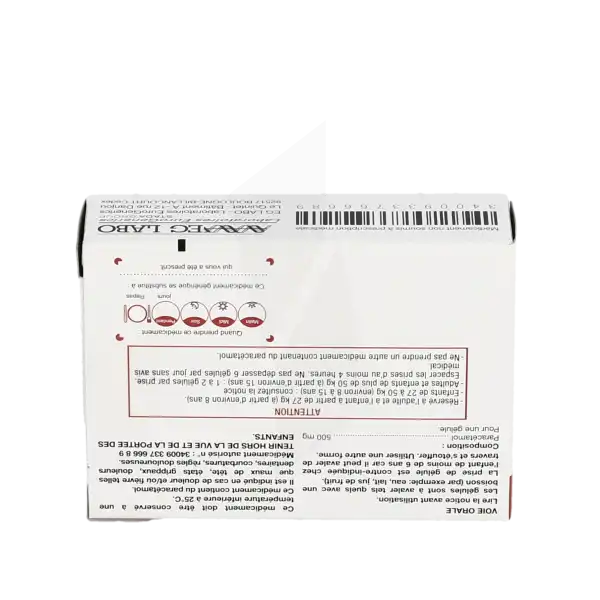 Paracetamol Eg 500 Mg, Gélule