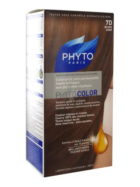 Phytocolor Coloration Permanente Phyto Blond Dore 7d