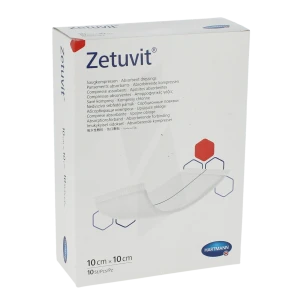 Zetuvit® Pansement Absorbant         10 X 10 Cm - Boîte De 10