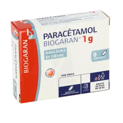 PARACETAMOL BIOGARAN 1 g, comprimé
