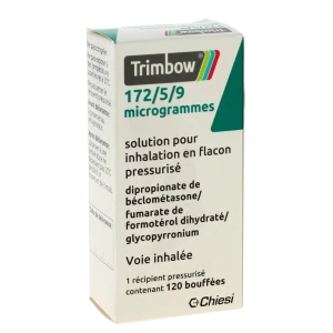Trimbow 172 Microgrammes/ 5 Microgrammes/ 9 Microgrammes, Solution Pour Inhalation En Flacon Pressurisé