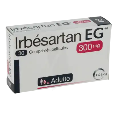 Irbesartan Eg 300 Mg, Comprimé Pelliculé à Abbeville