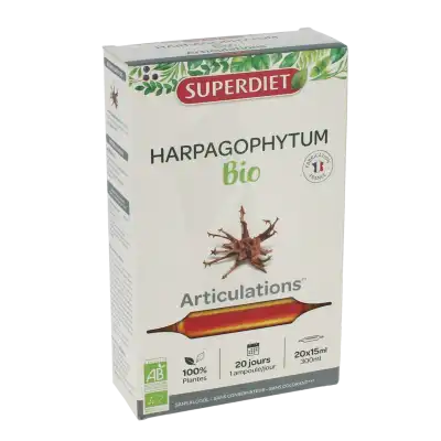 Superdiet Harpagophytum Bio Solution Buvable 20 Ampoules/15ml à Cholet