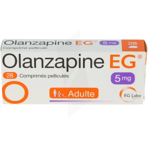 Olanzapine Eg 5 Mg, Comprimé Pelliculé