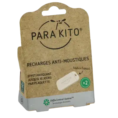 Parakito Plaquette Huiles Essentielles Pour Bracelet Recharges/2 à MANDUEL