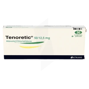 Tenoretic 50 Mg/12,5 Mg, Comprimé Pelliculé