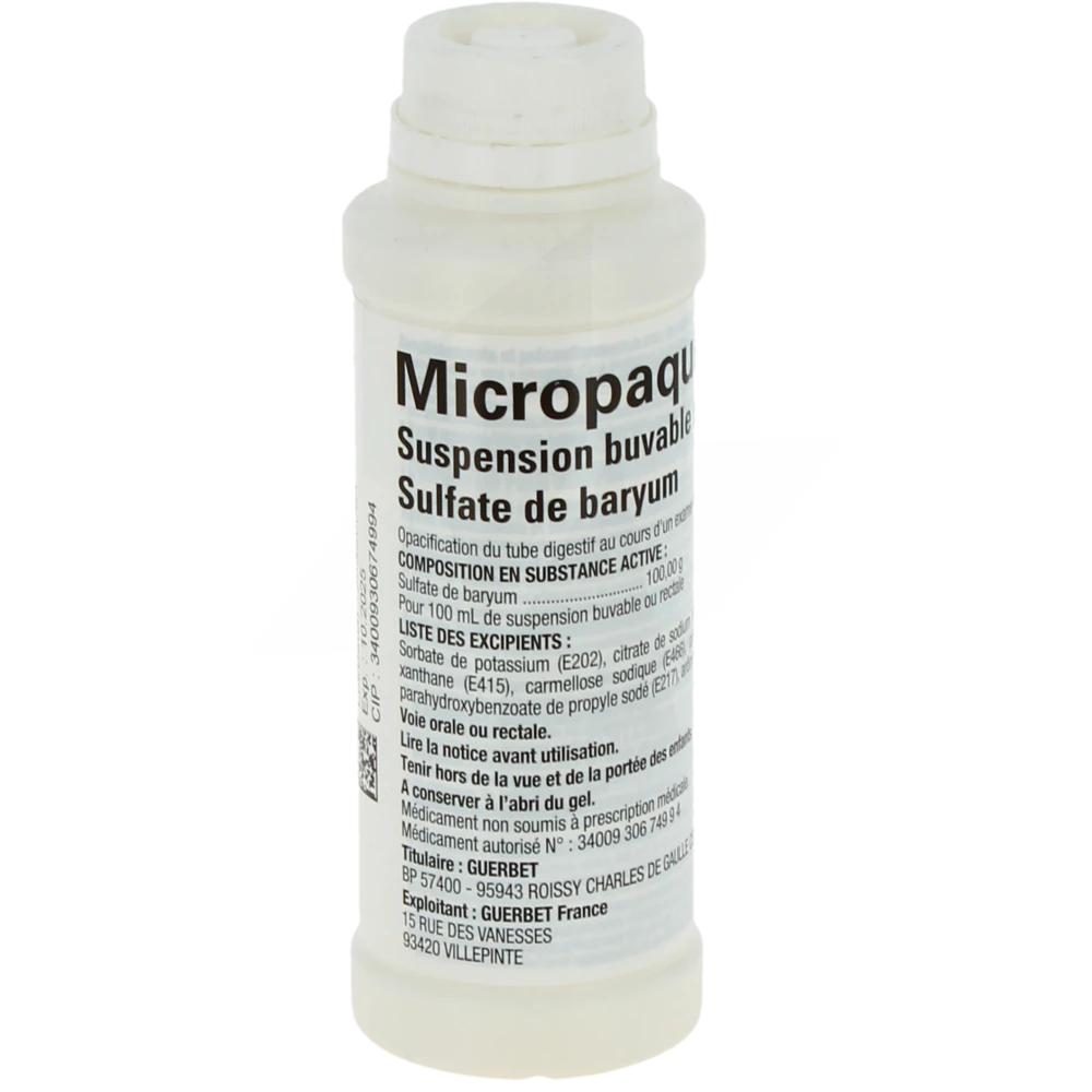 Micropaque, Suspension Buvable Ou Rectale