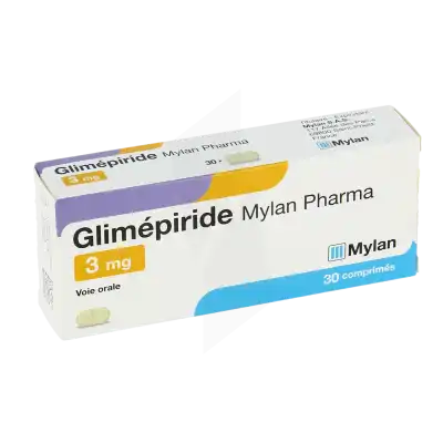 Glimepiride Viatris 3 Mg, Comprimé à Paris