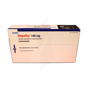 Repatha 140 Mg, Solution Injectable En Stylo Prérempli