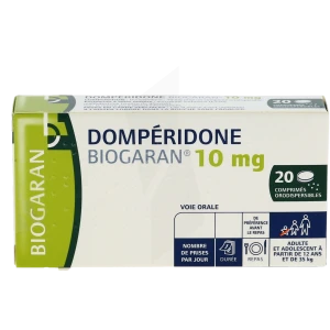 Domperidone Biogaran 10 Mg, Comprimé Orodispersible