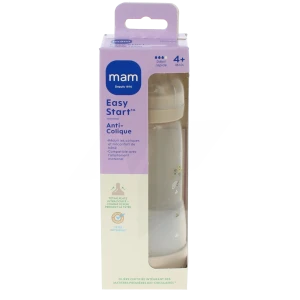 Mam Easy Start Nature Biberon Tétine Débit 3 Sable 320ml