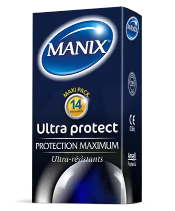 Manix Ultra Protect Préservatif Lubrifié Avec Réservoir B/14