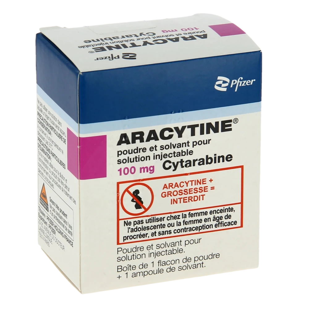 Aracytine 100 Mg, Poudre Et Solvant Pour Solution Injectable
